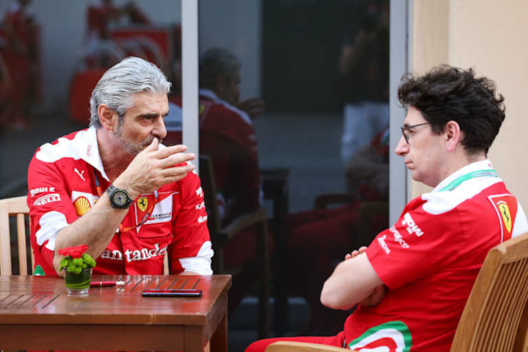 Maurizio Arrivabene und Mattia Binotto
