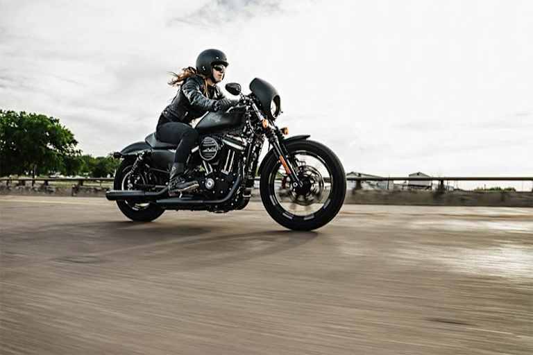 Hatte als Prüfungsfahrzeug bislang 1,8 kW zu wenig: Harley-Davisdon Iron 883