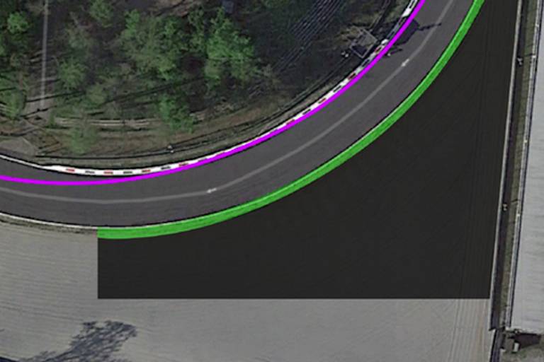 So könnte die Auslaufzone aus der Vogelperspektive aussehen: nicht alles wird asphaltiert