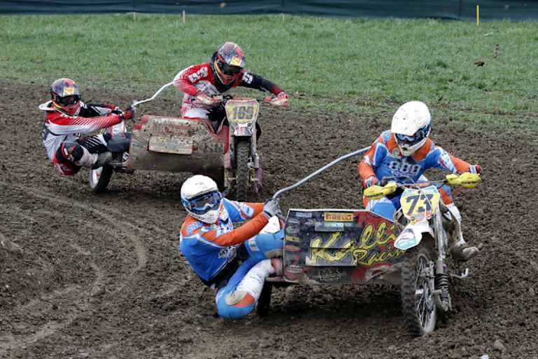 Axel Richter/Stefan Nicke vor Michael und Max Frech