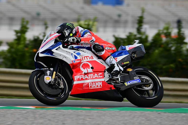 Pecco Bagnaia in Valencia auf der Ducati GP18