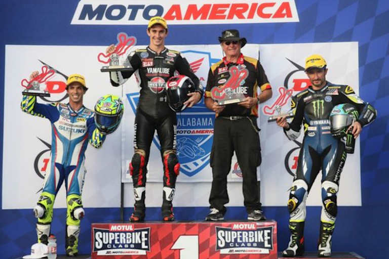 Toni Elias, Mathew Scholtz und Joshua Hayes (v.l.)