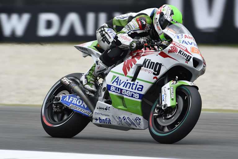 Héctor Barbera auf der brustschwachen Avintia-Kawasaki in Assen