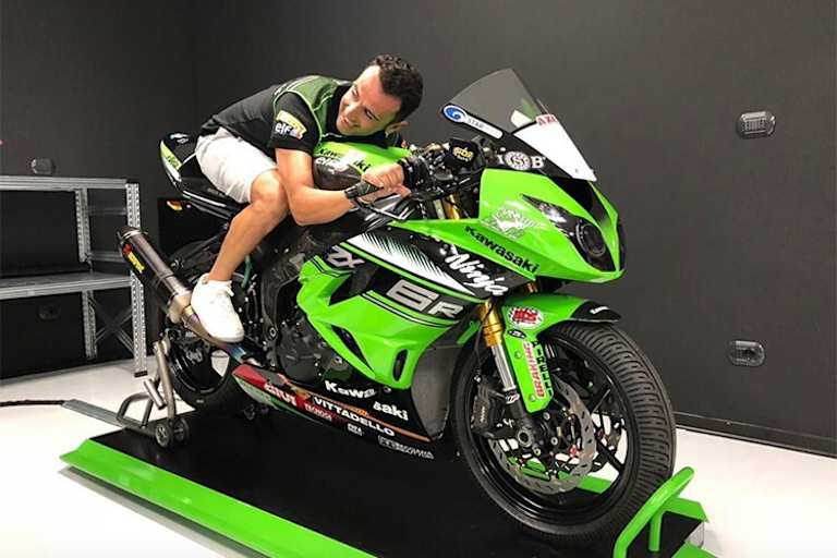 Barberá auf der Pucetti-Kawasaki