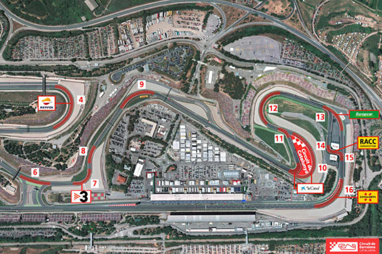 Vor der Zielkurve neuer Streckenverlauf: Am Samstag wird die F1-Schikane befahren