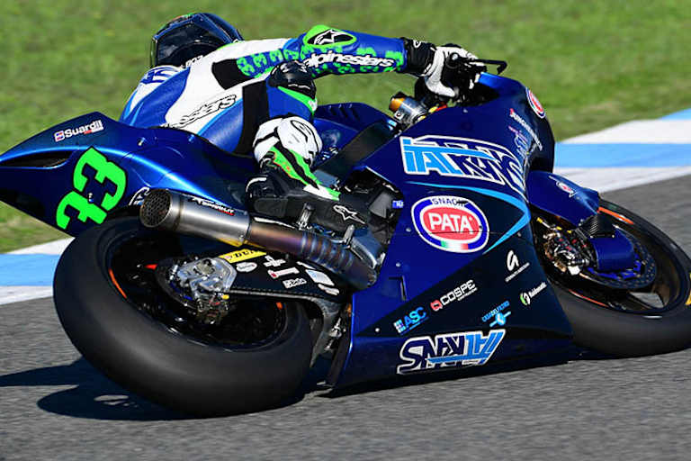 Enea Bastianini beim Moto2-Test in Jerez 2018