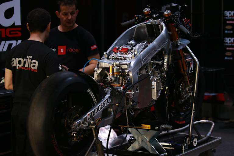 Die neue Aprilia RS-GP: «Wir sind erst bei 30 von 100 Prozent», sagt Bautista