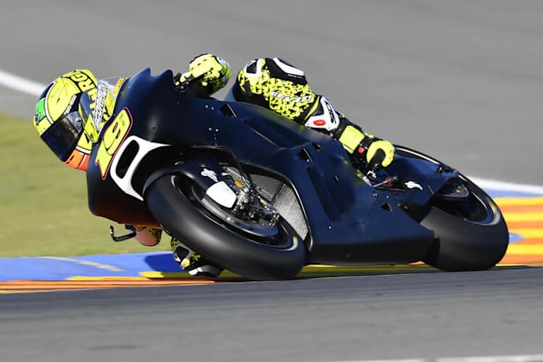 Álvaro Bautista in Valencia beim Debüt auf der Ducati