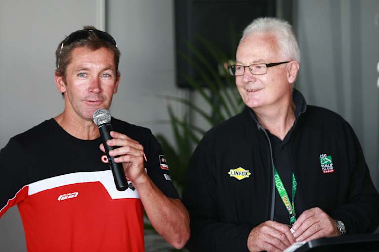 Troy Bayliss (li.) und Fergus Cameron
