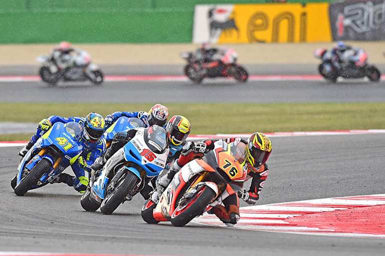 Loris Baz preschte im «flag-to-flag»-Rennen von Misano auf Platz 4