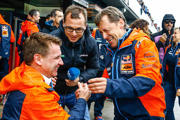 Pit Beirer mit Mike Leitner