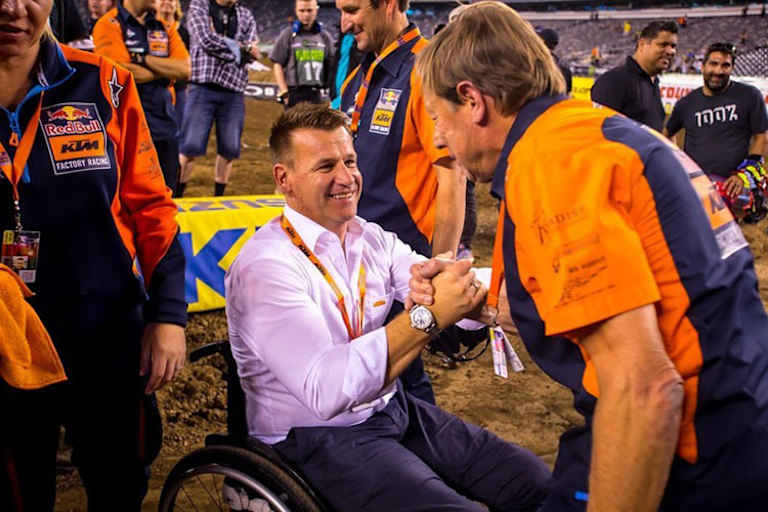 Pit Beirer und Roger DeCoster in East Rutherforth