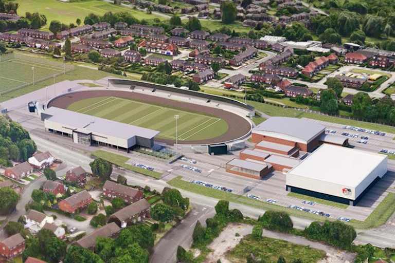 Das neue Stadion in Manchester