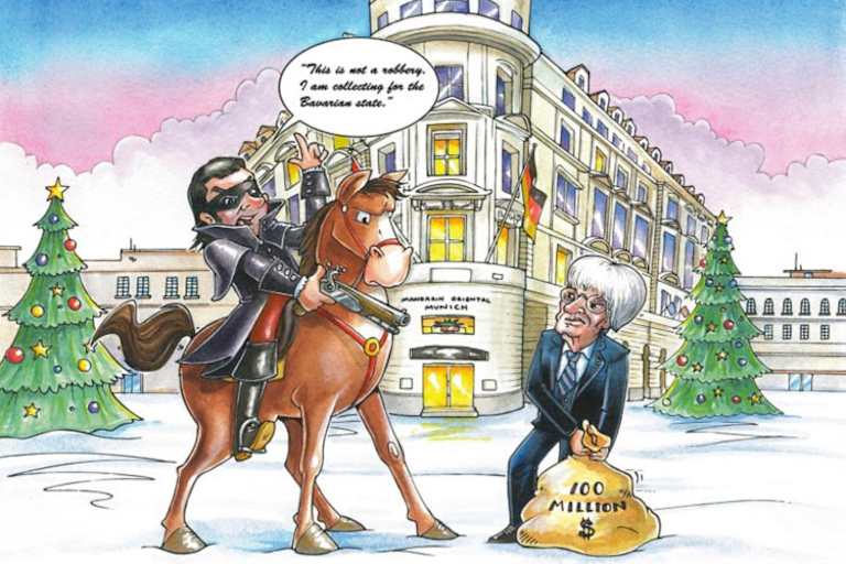 Nicht ganz ernst gemeint: Die Weihnachtsgrüsse von Bernie Ecclestone