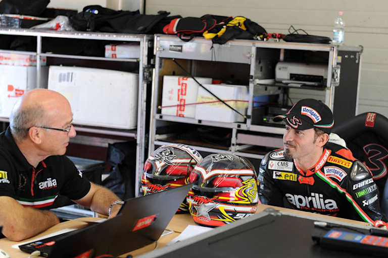 Biaggi beim Test in Mugello