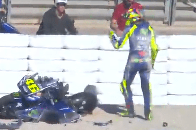 Rossi kehrte umgehend in seine Box zurück