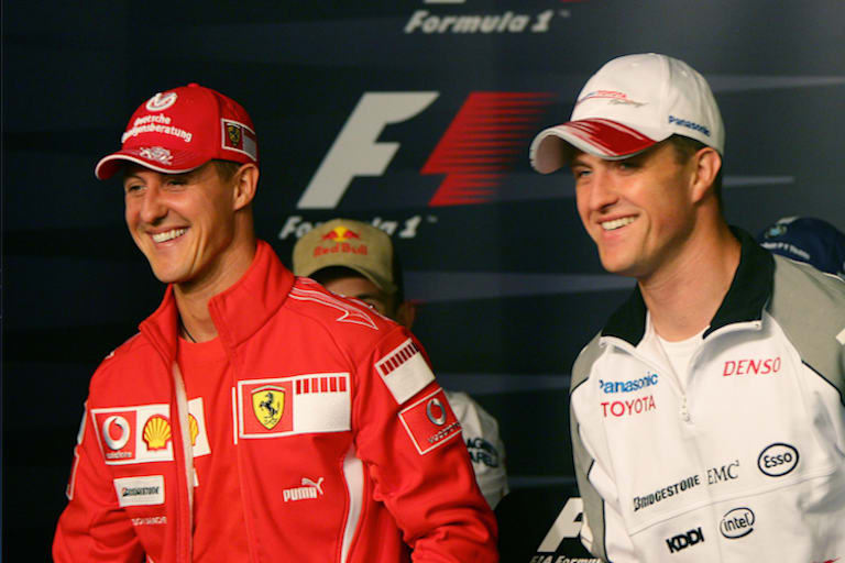 Michael und Ralf Schumacher fuhren gemeinsam in der Formel 1