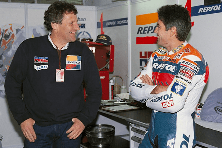 Burgess arbeitete auch mit Mick Doohan zusammen