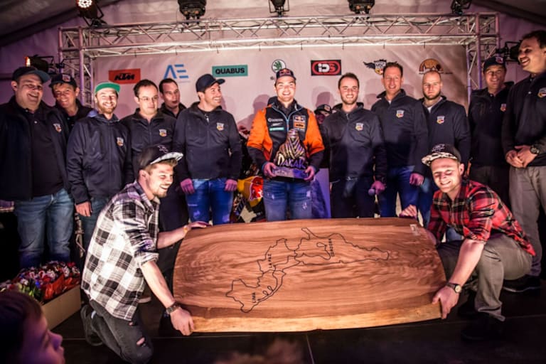 Walkner erhielt zahlreiche Geschenke von Fans und Freunden