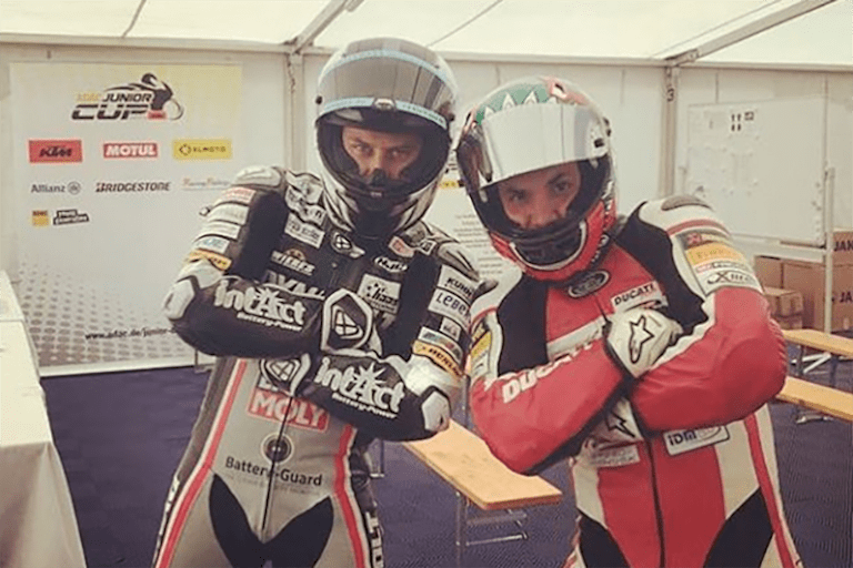 Schrötter und Giuseppetti hatten sichtlich Spaß