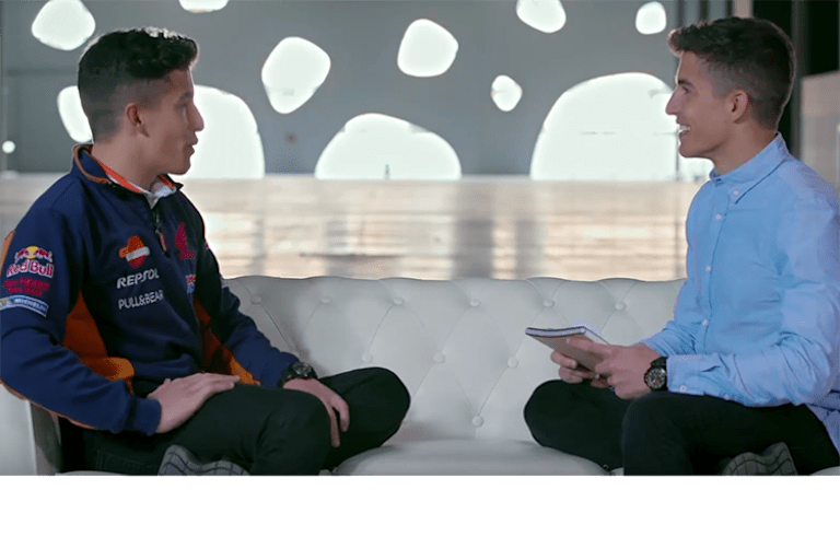Marc Márquez interviewt Marc Márquez