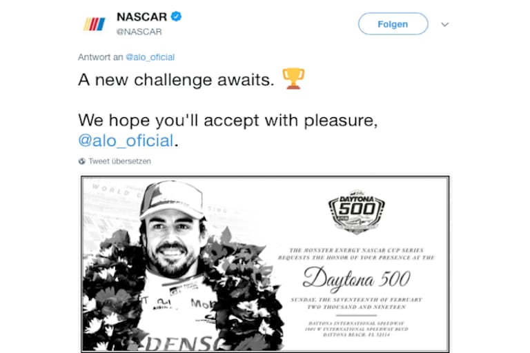Die Einladung an Fernando Alonso
