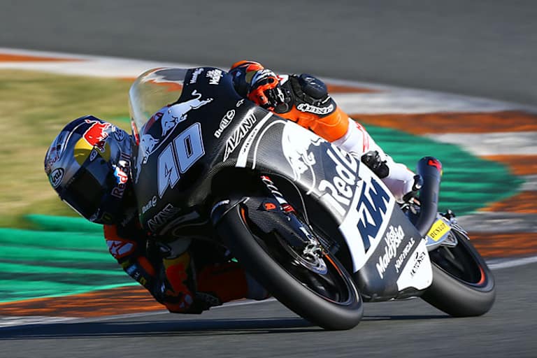 Darryn Binder beim Valencia-Test in dieser Woche