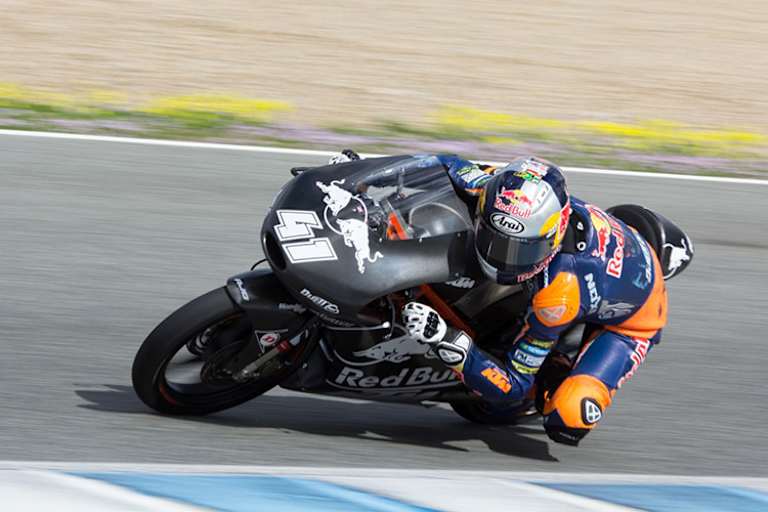 Binder auf seiner KTM