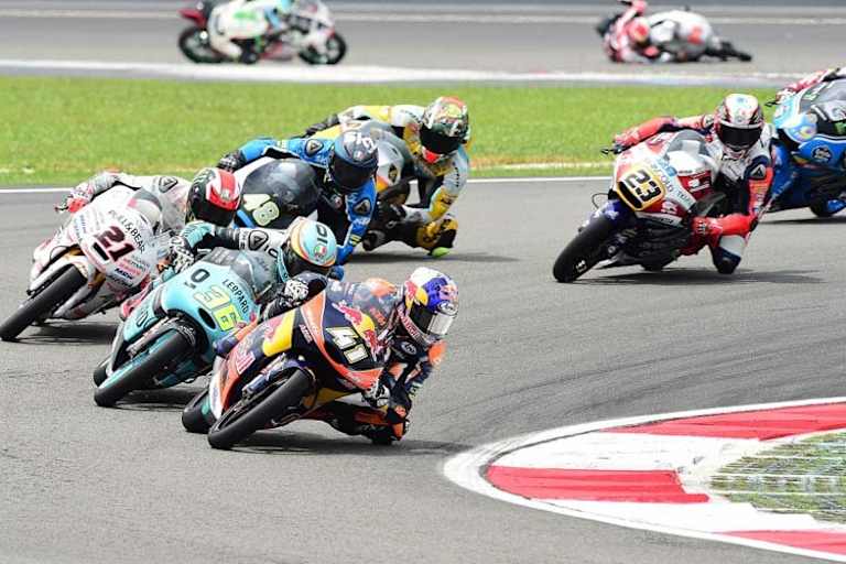 Brad Binder kam nach seinem Sturz nur auf Platz 17 ins Ziel