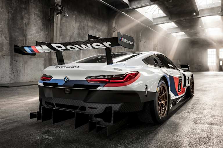 Mächtiger Diffusor beim BMW M8 GTE