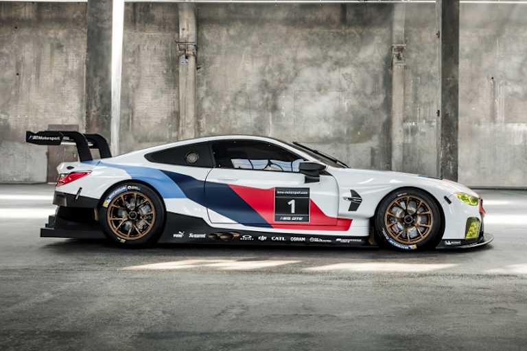 Seitenansicht des BMW M8 GTE