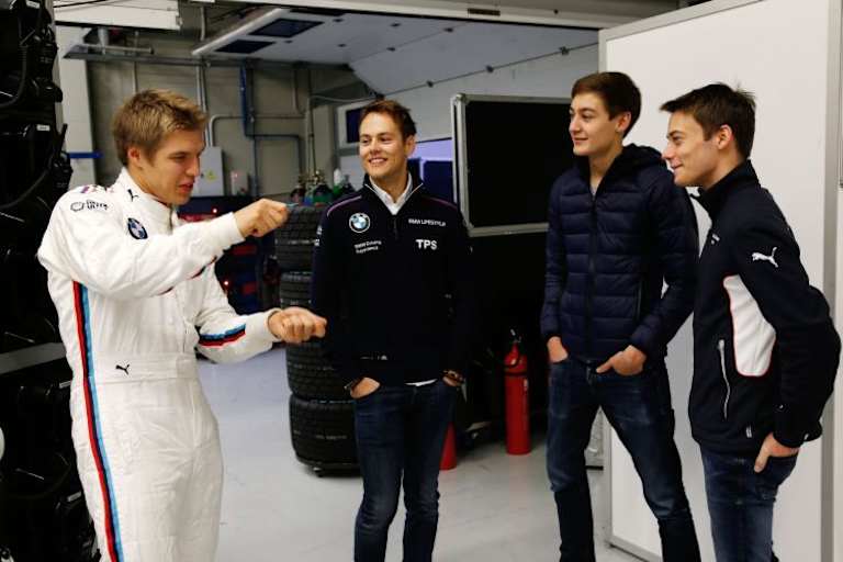 Jesse Krohn, Tom Blomqvist, George Russell und Louis Delétraz