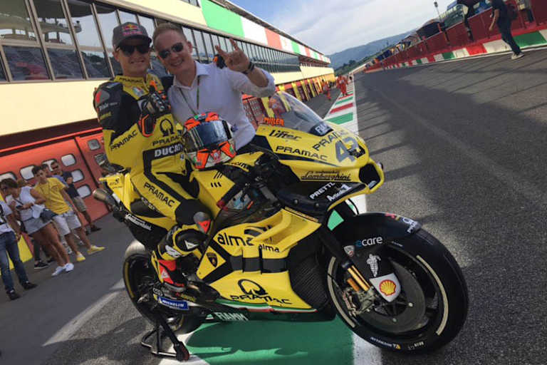 Jack Miller mit Mitja Borkert