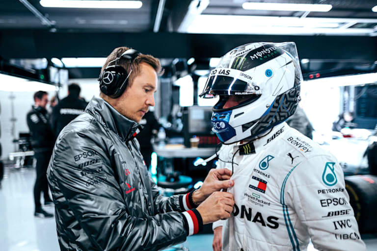 Bottas vor einem Einsatz