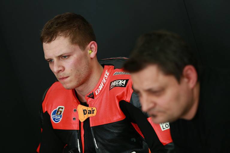 Stefan Bradl mit Crew-Chief Sergio Verbena