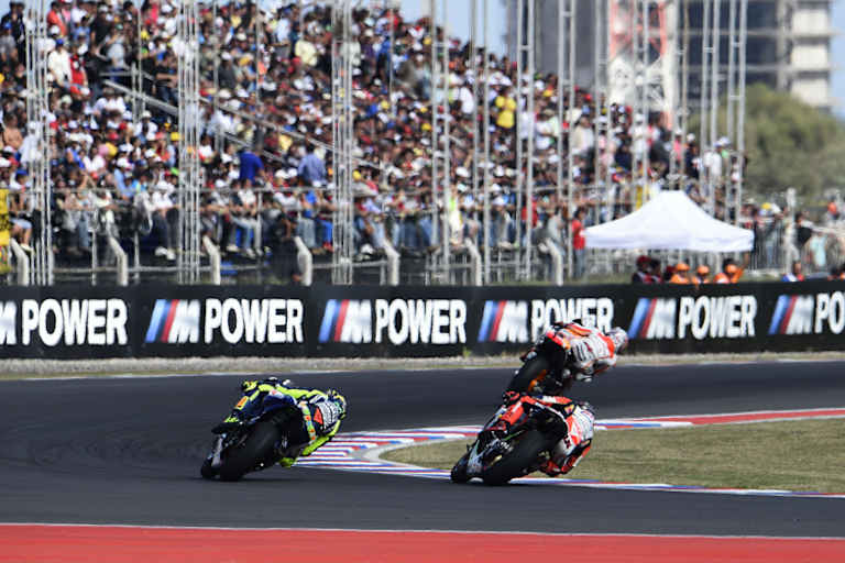 Der GP von Argentinien: Dani Pedrosa hat sich von Rossi und Bradl abgesetzt