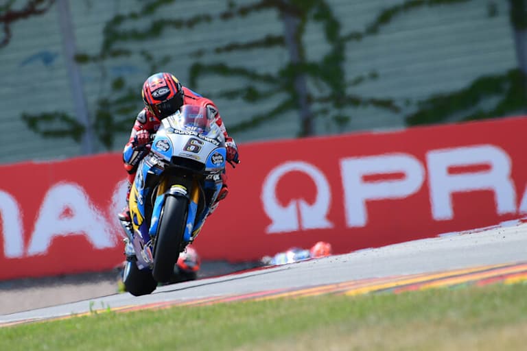 Stefan Bradl pilotiert auf dem Sachsenring die Marc VDS-Honda von Franco Morbidelli