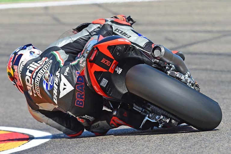 Stefan Bradl hatte technische Probleme an seiner Aprilia