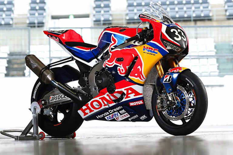 So sah die Red Bull-8h-Honda 2018 aus; die Startnummer 33 blieb unverändert