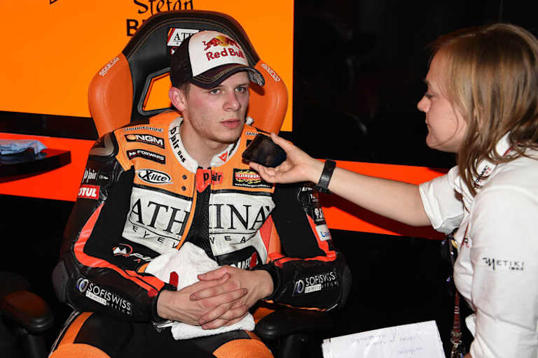 Stefan Bradl mit Forward-PR-Frau Laura Beretta