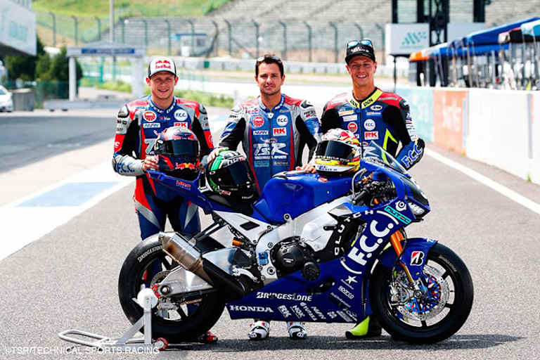 2017: Bradl im F.C.C.-Honda-Team mit den Puniet und Aegerter