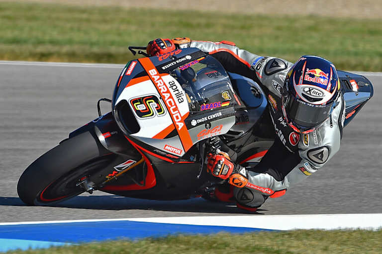 Stefan Bradl beim Debüt auf der Aprilia