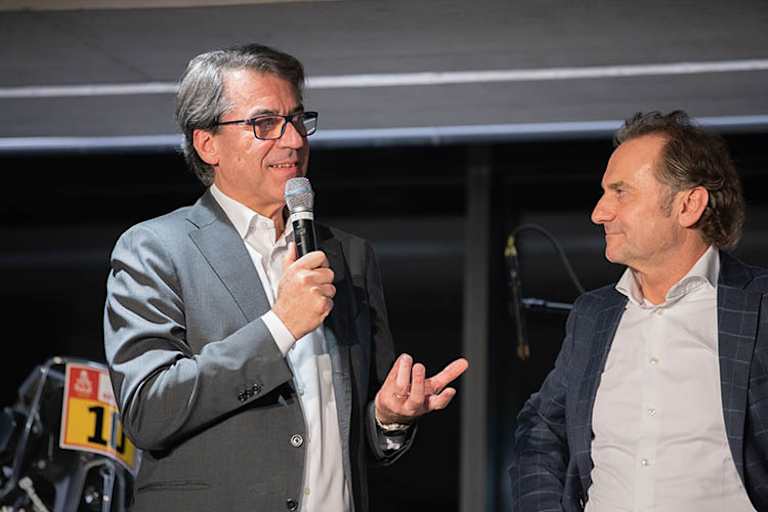 Die Vorstände Stefan Pierer (li.) und Hubert Trunkenpolz