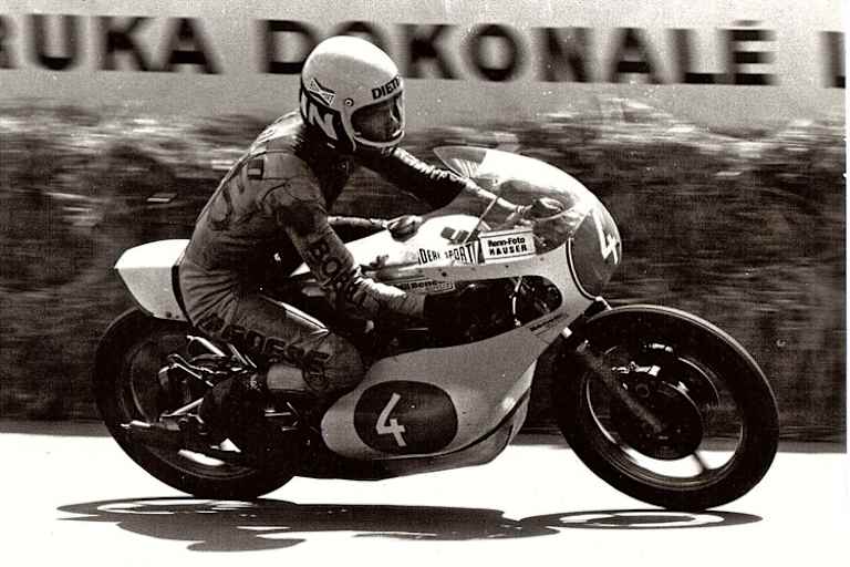 Dieter Braun 1973 auf der Yamaha 250