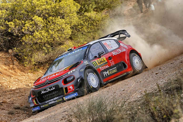 Craig Breen auf spanschem Schotter