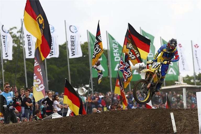 Suzuki-Pilot Brian Hsu in Teutschenthal