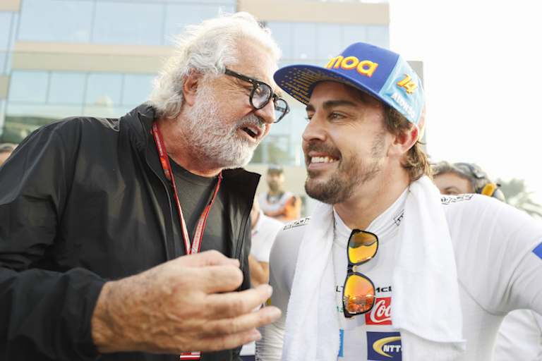 Flavio Briatore 2017 mit Fernando Alonso