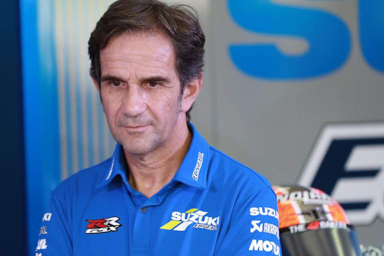 Auch bei Suzuki-Teammanager Davide Brivio war die Freude gross