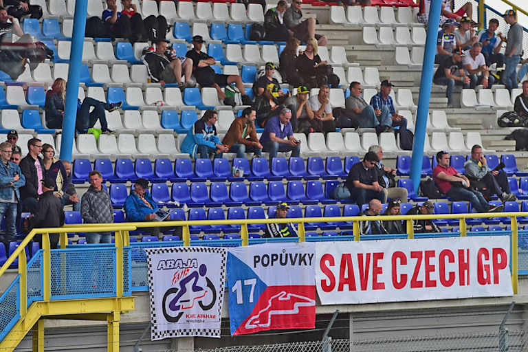 «Rettet den Tschechien-GP»: Dieses Transparent entdeckten wir in Assen
