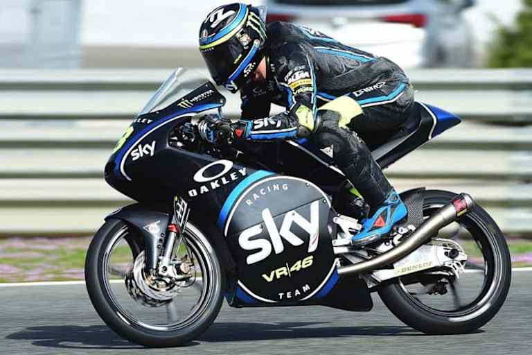 Bulega auf seiner KTM in Jerez